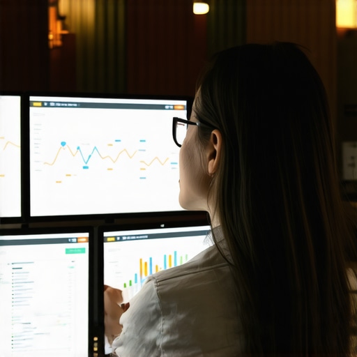 SEO specialist analyzing local search data with schema and citation overlays