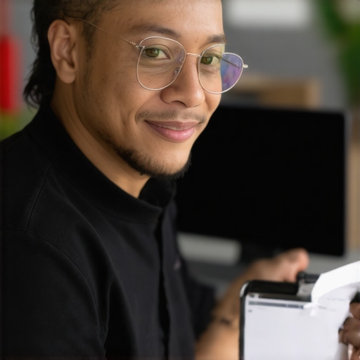 Local Business Community Engagement Business owner interacting with community and optimizing GMB profile.