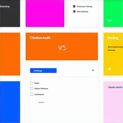 Local SEO Tools Dashboard Screenshot of local SEO dashboard with citation and ranking data