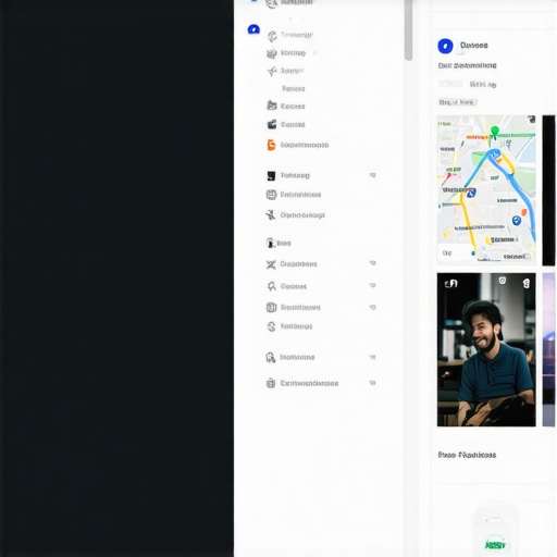 Screenshot of a Google My Business profile with optimization features highlighted.