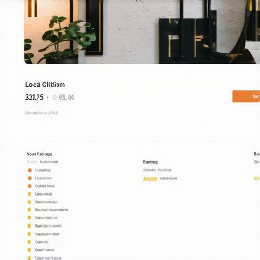 Dashboard displaying citation listings and business ratings for local SEO