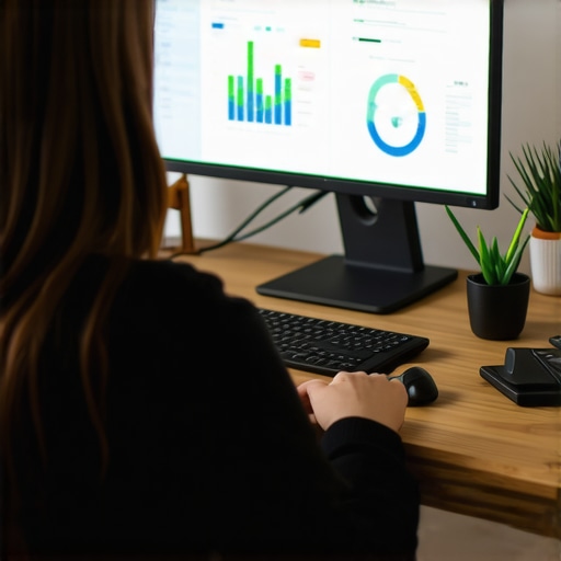 SEO Tools and Analytics for Local Business Growth A person analyzing local SEO data with various tools on their computer