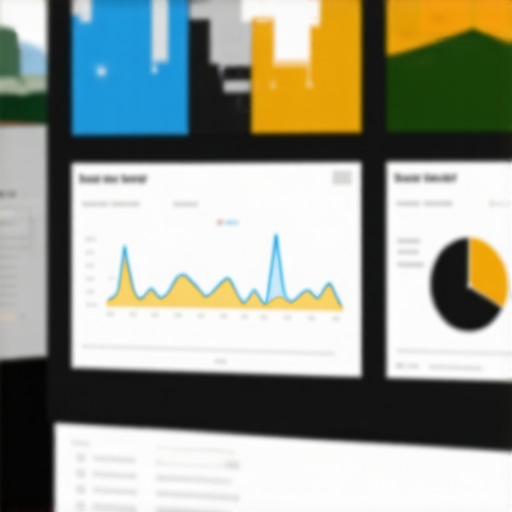 A detailed digital dashboard showing SEO metrics and rankings for local businesses.