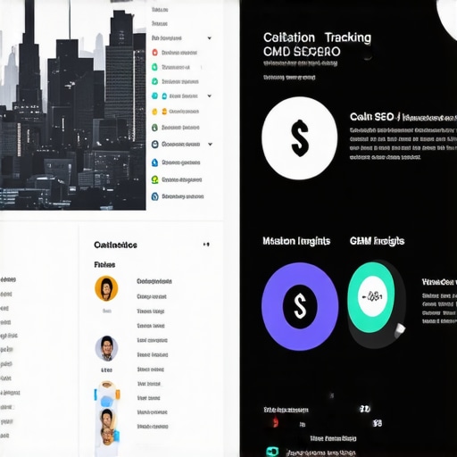 Dashboard view of local SEO management tools for citation and ranking monitoring