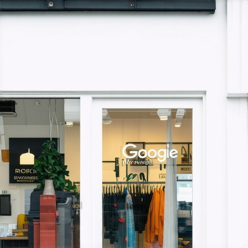 A high-quality exterior shot of a storefront showing clear signage and inviting entrance for local SEO