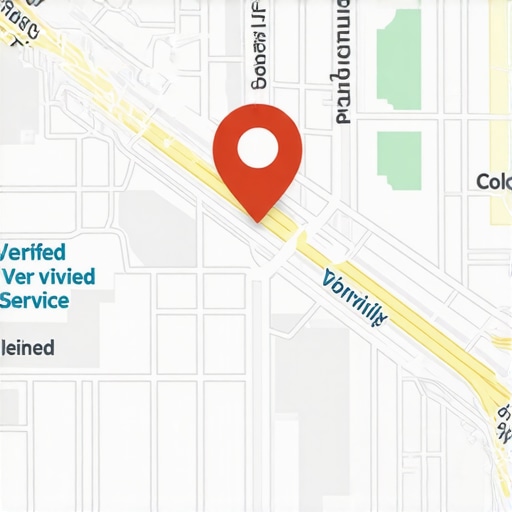 Map showing exact service zones for local SEO